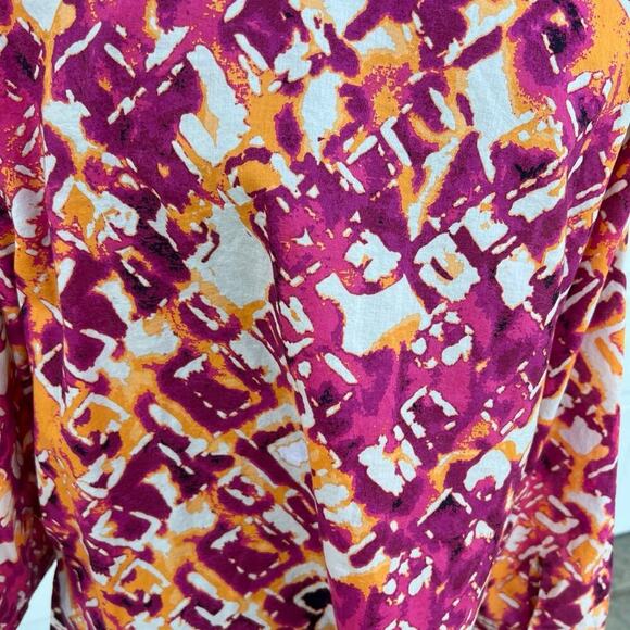 BRECKENRIDGE women's size XL, 3/4 SLEEVE, BUTTON DOWN, cotton SHIRT - Picture 6 of 11